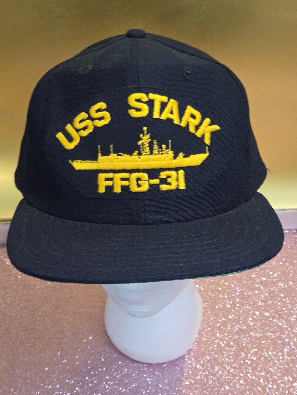 Vintage USS Stark (FFG-31) Embroidered Snapback Cap – Made in USA by New Era